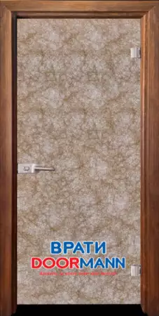 Стъклена интериорна врата модел Fabric G 12 - 1, цвят Златен д