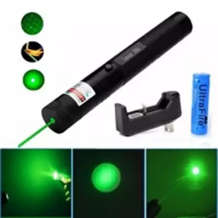 5. Снимка на НОВ NEW Мощен зелен лазер 500mW laser pointer с проекция