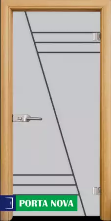 1. Снимка на Стъклена интериорна врата, Gravur G 13 - 4