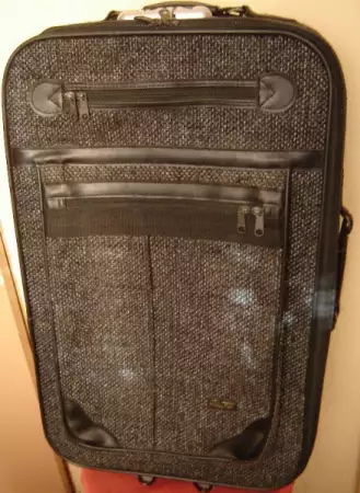 Голям италиански куфар Ренцо Мети в сиво