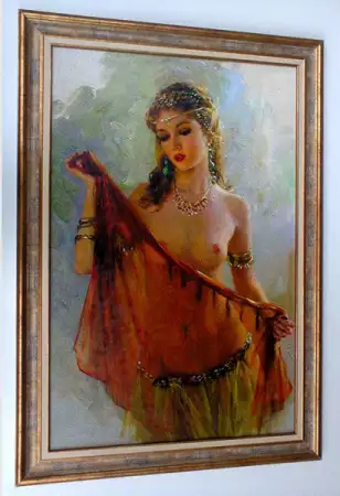 1. Снимка на Портрет на танцьорка, картина, импресионизъм