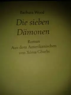 3. Снимка на Книга Барбара Ууд - Седемте Демони на немски