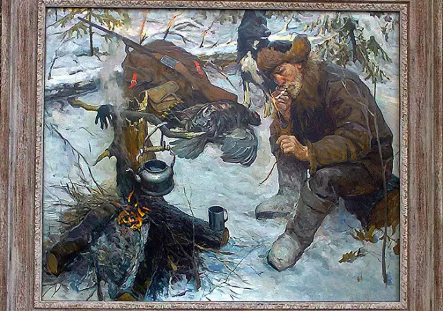 Ловец на почивка - картина за ловци