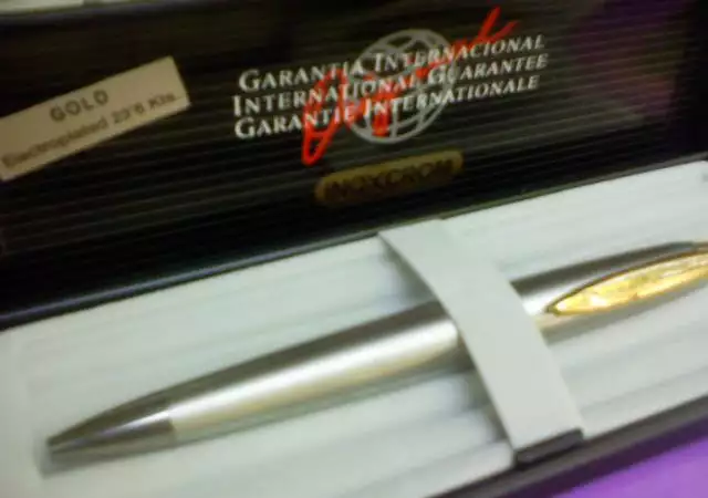 Химикалка 23, 6 kts позлата - INOXCROM Gold Еlectroplated