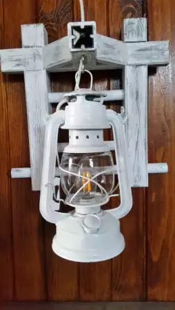 2. Снимка на Стенна лампа фенер - Ретро аплик винтидж