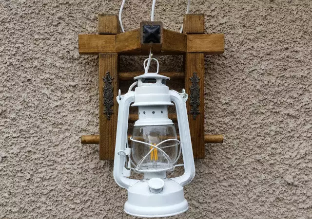 5. Снимка на Стенна лампа фенер - Ретро аплик винтидж