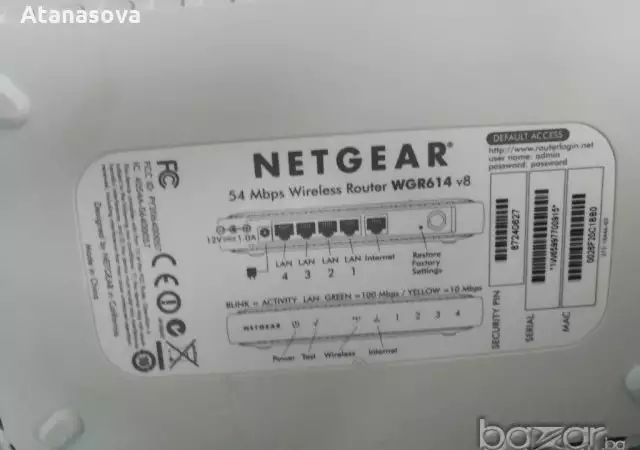Рутер NETGEAR Wireless и Суич к т с адаптери