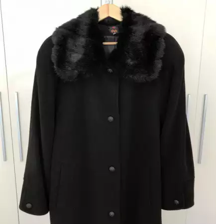 3. Снимка на Луксозно дамско кашмирено зимно дълго палто MODENA