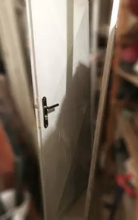 1. Снимка на Метална двупластова врата, метална рамка, секретна брава