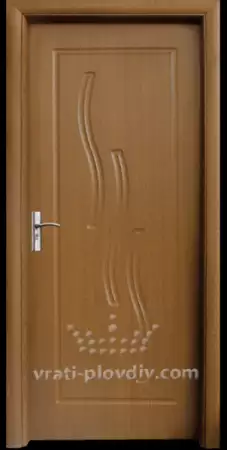 1. Снимка на Интериорна врата 014 - P, цвят Златен дъб