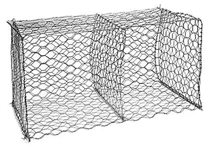 1. Снимка на Габиони поцинковани от хексагонална мрежа