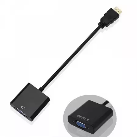 6. Снимка на Преходник HDMI(м) към VGA (ж) 1080P конвектор кабел