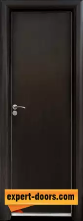 1. Снимка на Алуминиева врата за баня – серия Стандарт, цвят Венге