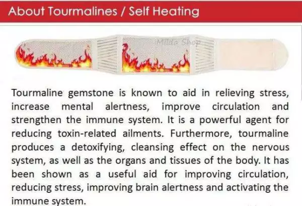 6. Снимка на Нов турмалинов колан за болки в кръста гърба тазовата област