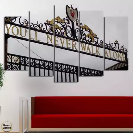 1. Снимка на Декоративно пано за стена от 5 части - Ливърпул - Портата Би