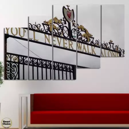5. Снимка на Декоративно пано за стена от 5 части - Ливърпул - Портата Би