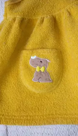 3. Снимка на Жълта детска рокля Baby babu плътна