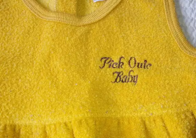 4. Снимка на Жълта детска рокля Baby babu плътна