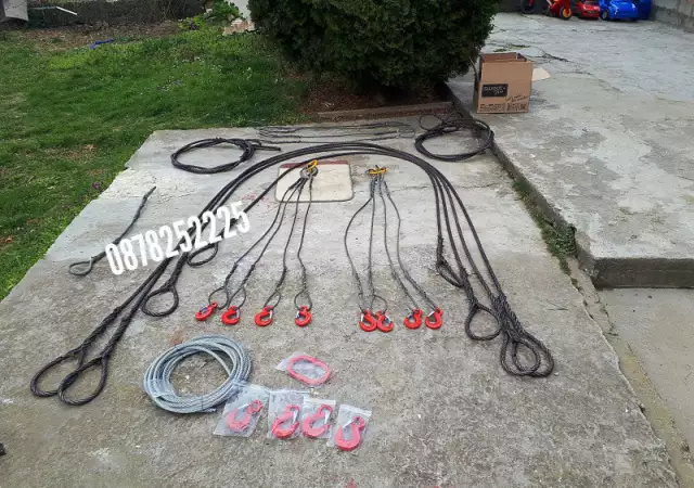 1. Снимка на стоманени въжета сапани , транспортни ленти редуктори