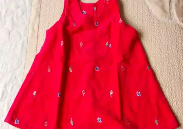 Бебешка червена рокля Adams 9 - 12 месеца и ръст 80см