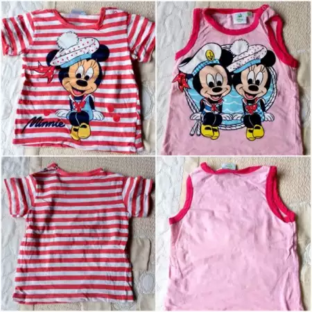 1. Снимка на Minnie и Mickey MOUSE детски тениски за ръст 80см - Мики и М