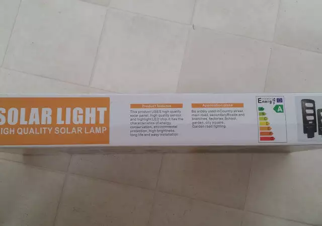 Нова Соларна лампа 60W LED прожектор дистанционно