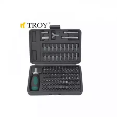 Комплект битове с тресчота ръкохватка Troy 22309 