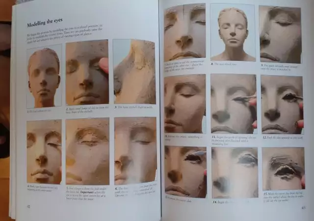 3. Снимка на  Моделиране на главата от глина 