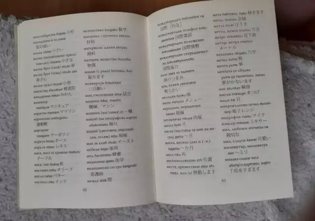 4. Снимка на Българо - японски и японско - български речник