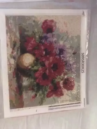 2. Снимка на Диамантен гоблен Вазата с цветята 
