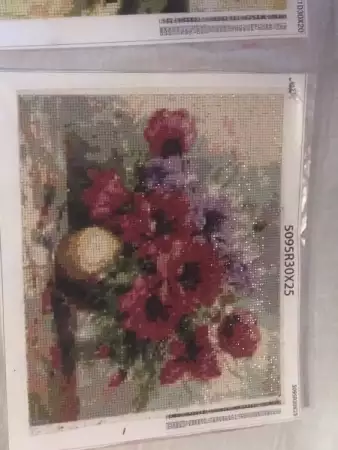 3. Снимка на Диамантен гоблен Вазата с цветята 