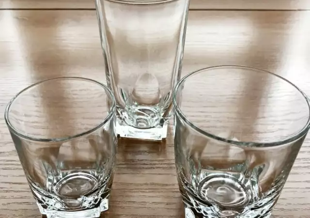 Комплект стъклени чаши - 16 части