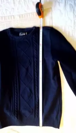 7. Снимка на Пуловер тъмно син S - размер на HM