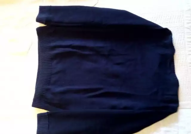 10. Снимка на Пуловер тъмно син S - размер на HM