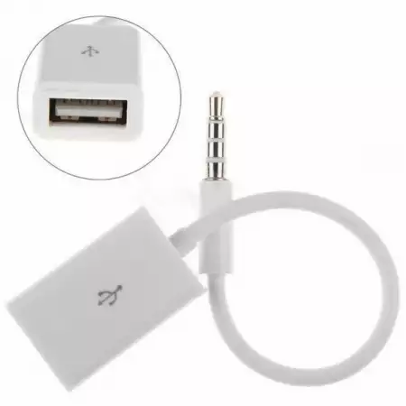 4. Снимка на AUX кабел - женско USB Към 3.5мм жак