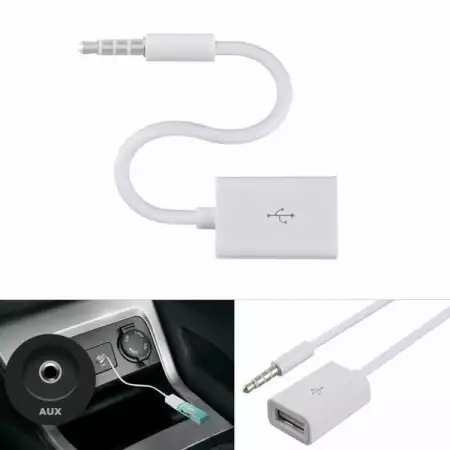 6. Снимка на AUX кабел - женско USB Към 3.5мм жак