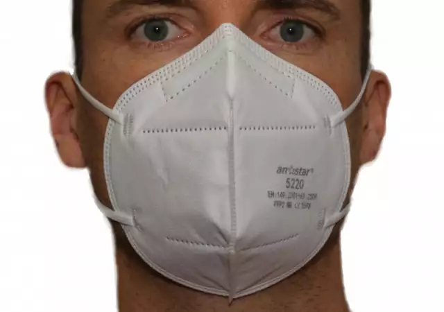1. Снимка на Предпазна маска респиратор FFP2 - CE Сертифицирана, 10бр.