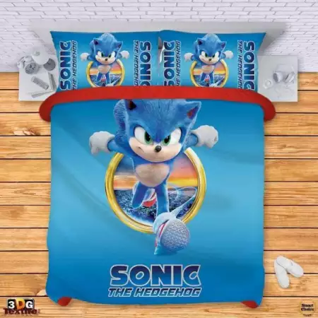 4. Снимка на Комплект спално бельо - За фенове на Sonic. Модел - 002 - 467