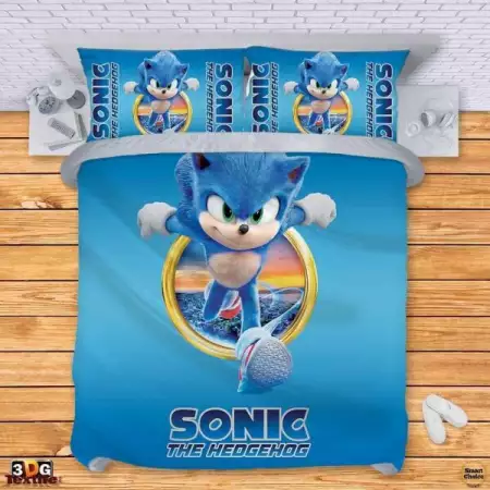 5. Снимка на Комплект спално бельо - За фенове на Sonic. Модел - 002 - 467