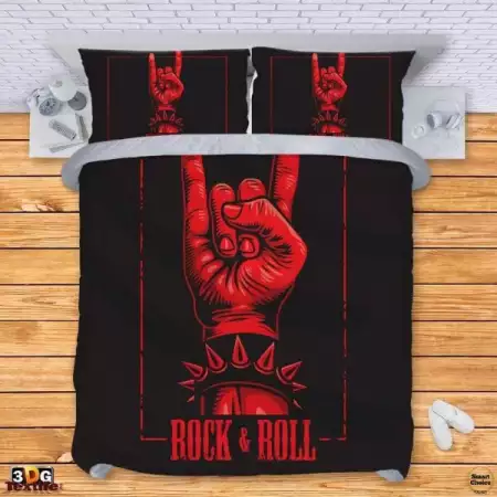2. Снимка на Комплект спално бельо - Rock and Roll. Модел - 002 - 510