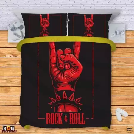 4. Снимка на Комплект спално бельо - Rock and Roll. Модел - 002 - 510