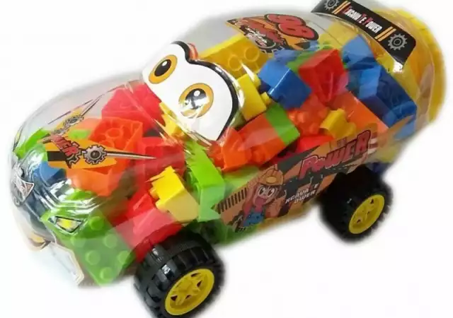 Детски комплект Конструктор кола - многоцветна