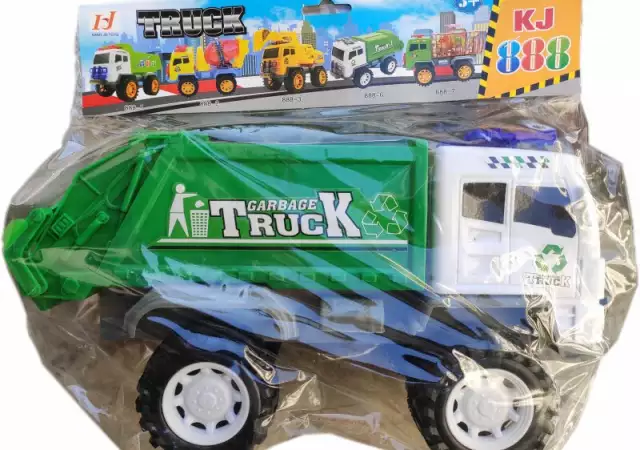 1. Снимка на Детска играчка камион Сметовоз с големи гуми