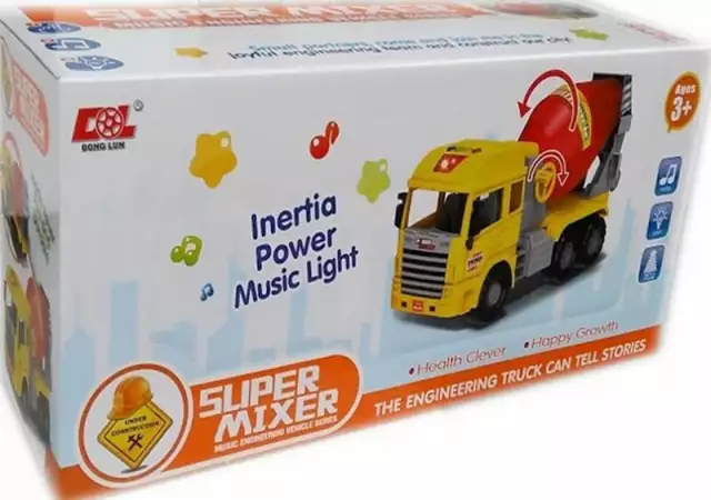 Детска играчка Камион бетоновоз миксер със светлина и звук