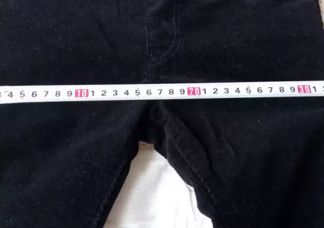 10. Снимка на Детски черен кадифен панталон - джинси H M 6 - 8 годишно моми