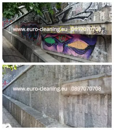 4. Снимка на Почистване на фасади, премахване на графити
