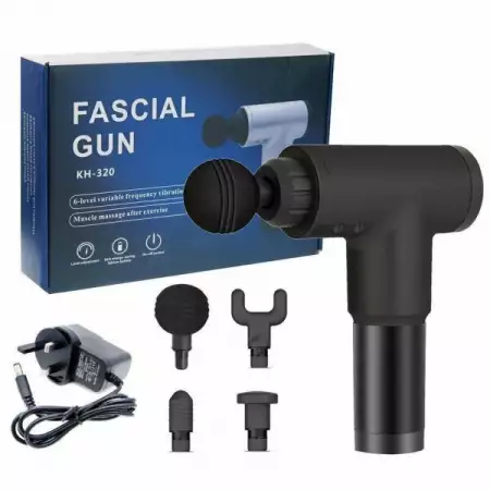 Електрически мускулен масажор Fascial Gun 4 приставки