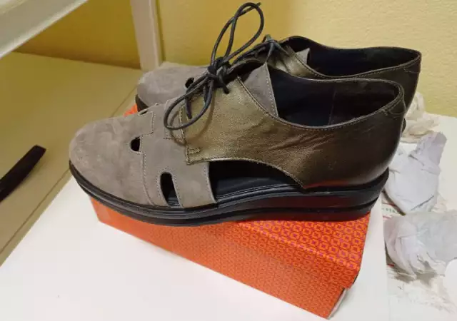 5. Снимка на Дамски летни обувки тип сандал №38 и стелка 25см Нови 