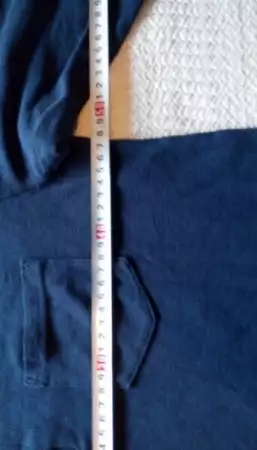 6. Снимка на Синя мъжка риза без яка с дълъг ръкав Livergy №48 - 50