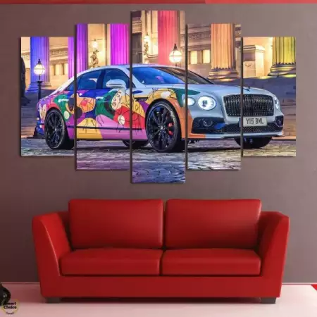 Декоративно пано - картина за стена от 5 части - Bentley Uni